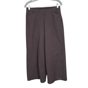 Old Navy High Rise Pixie Wide Leg Comfort Waistband Pants M Petite Plum Wine